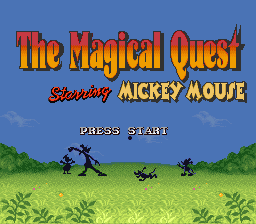 Magical Quest Starring Mickey Mouse, The (USA) (Beta) Title Screen